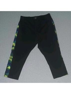Tek Gear Dry Tek Capris Leggings Womens Size Small Black Blue And Green...